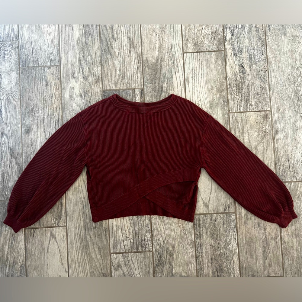Lululemon Reversible Crossover Sweater Size 8 in Smoky Red